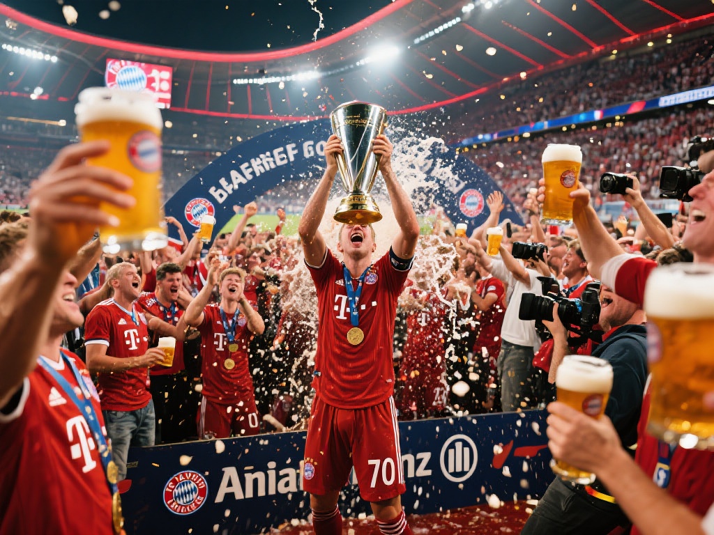 拜仁德甲封王,安联球场啤酒狂欢盛宴 商业价值与社会影响再上新台阶
拜仁德甲